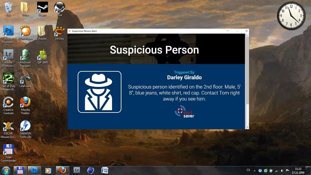 Suspicious Person Alert